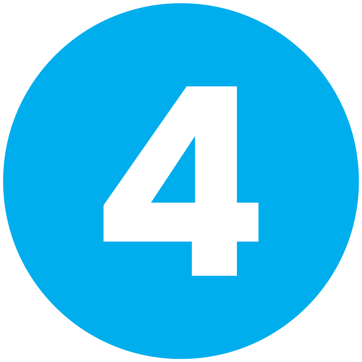 no. 4 in blue circle