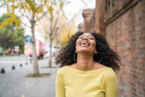 happy black women